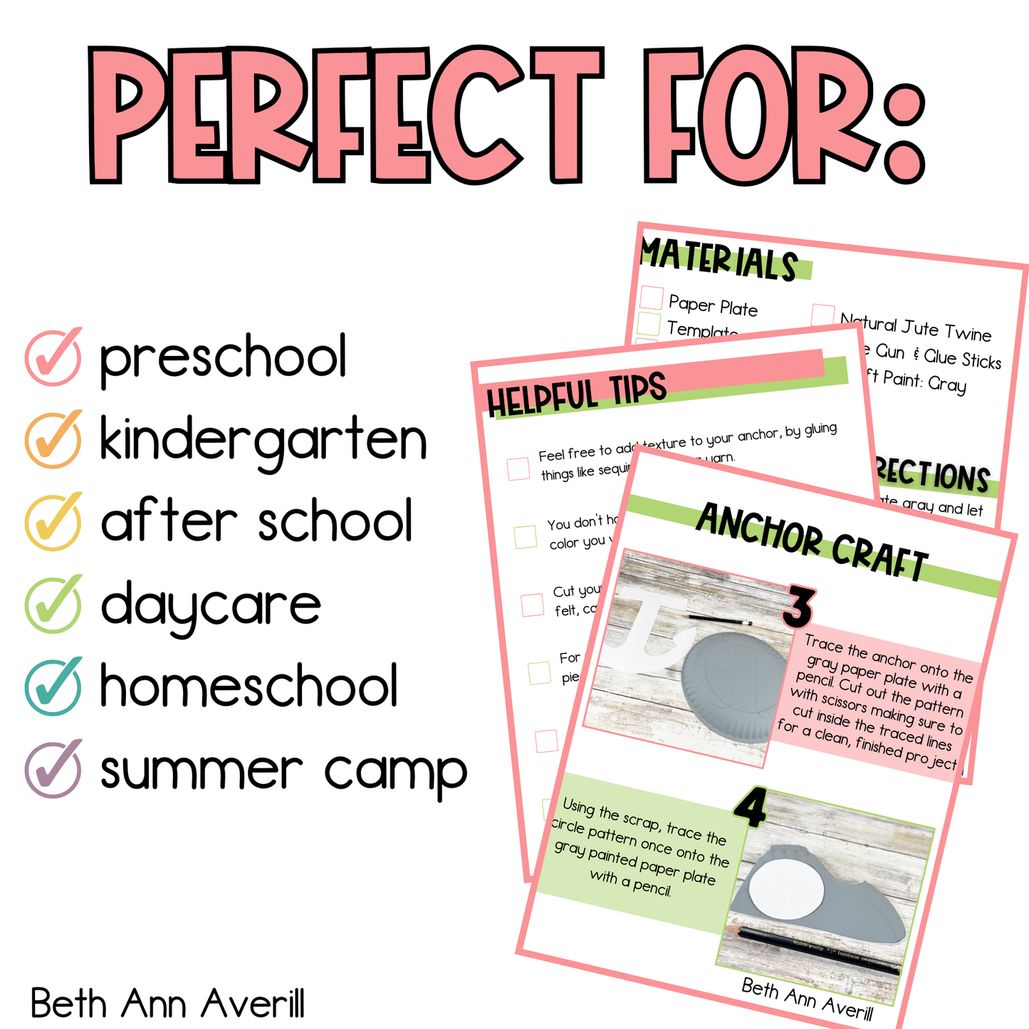 Anchor Paper Plate Craft