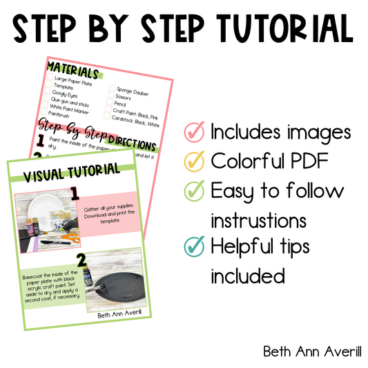 Bat Paper Plate Craft - Halloween Craft