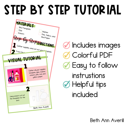 Letter b is for Bird craftivity letter of the week Alphabet Craft