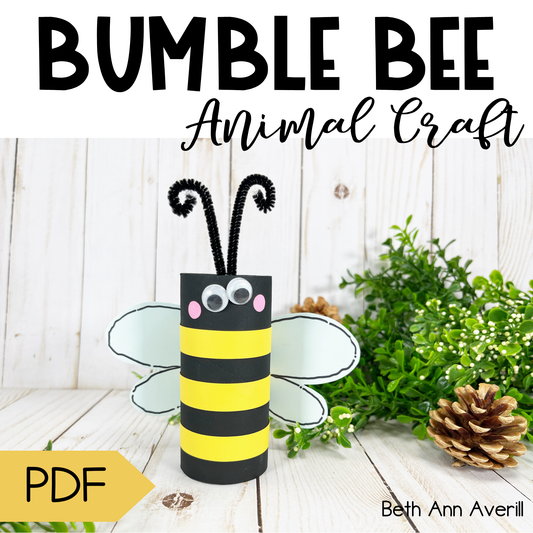 Bumble Bee Toilet Paper Roll Craft