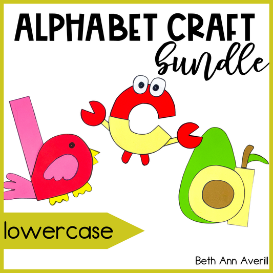 26 Letter of the Week Craft Bundle Alphabet Activities Preschool Lowercase