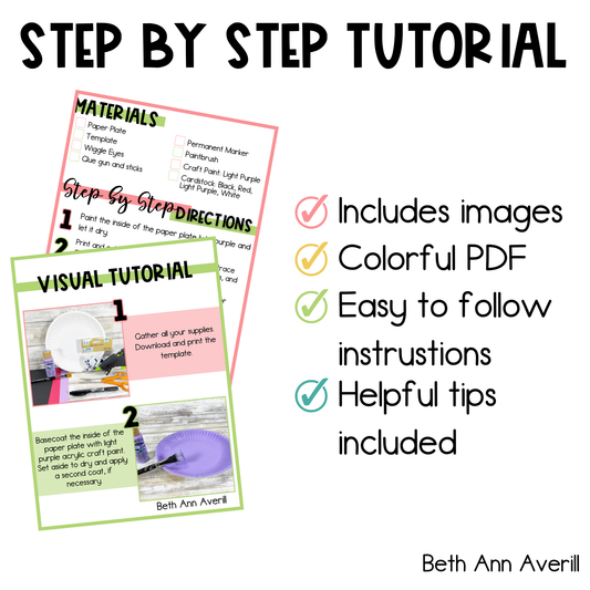 Dracula Paper Plate Craft - Halloween Craft