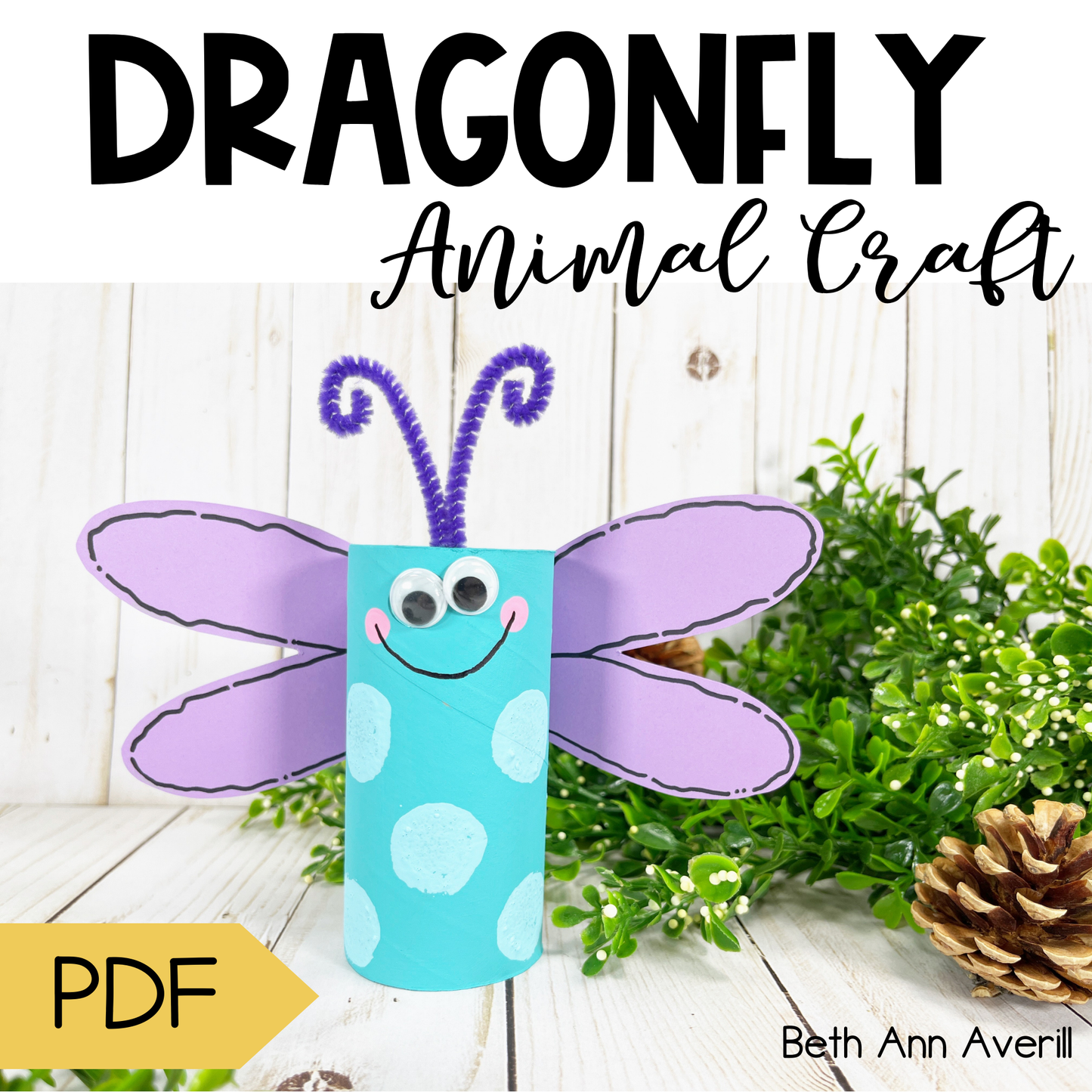 Dragonfly Toilet Paper Roll Craft