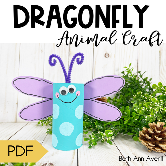 Dragonfly Toilet Paper Roll Craft