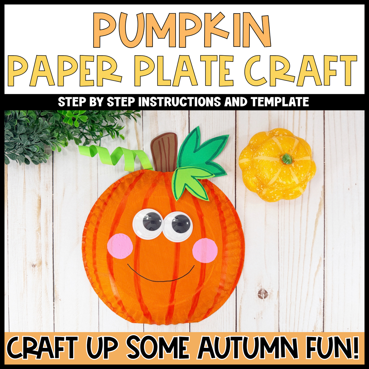 Paper Plate Pumpkin
