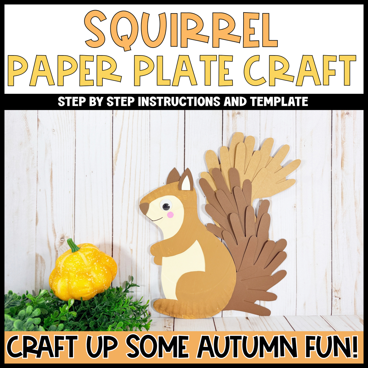 Paper Plate Squirrel
