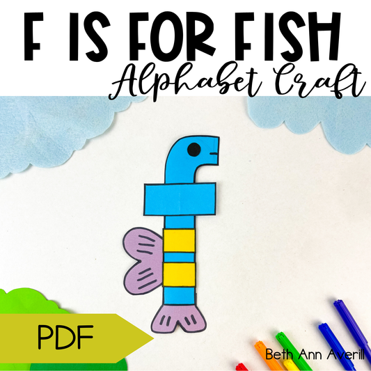 Letter f is for fish craftivity letter of the week Alphabet Craft