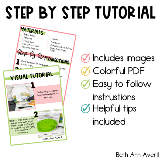 Frankenstein Paper Plate Craft - Halloween Craft