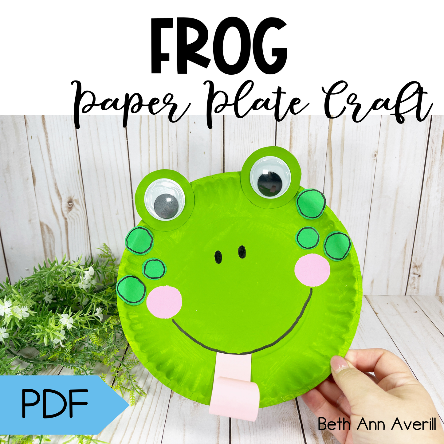 Frog Paper Plate Craft