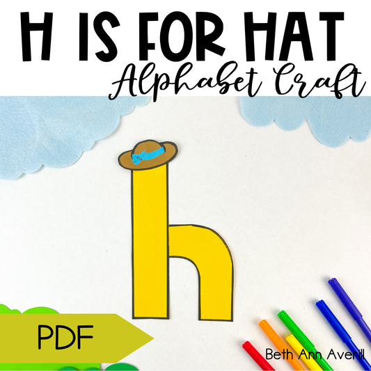 Letter h is for hat craftivity letter of the week Alphabet Craft