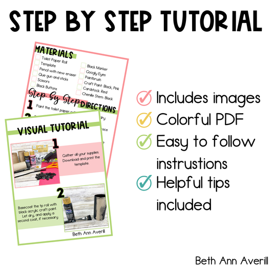 Ladybug Toilet Paper Roll Craft