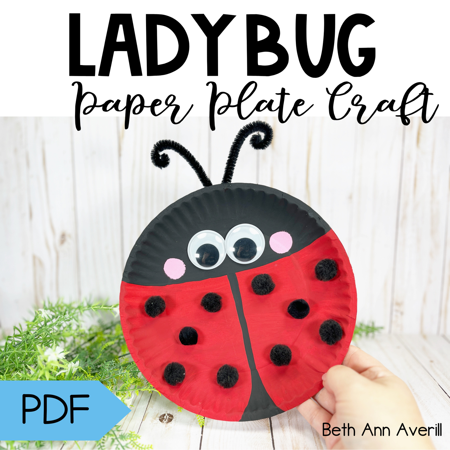 Ladybug Paper Plate Craft