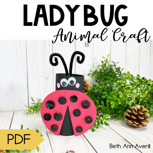 Ladybug Toilet Paper Roll Craft