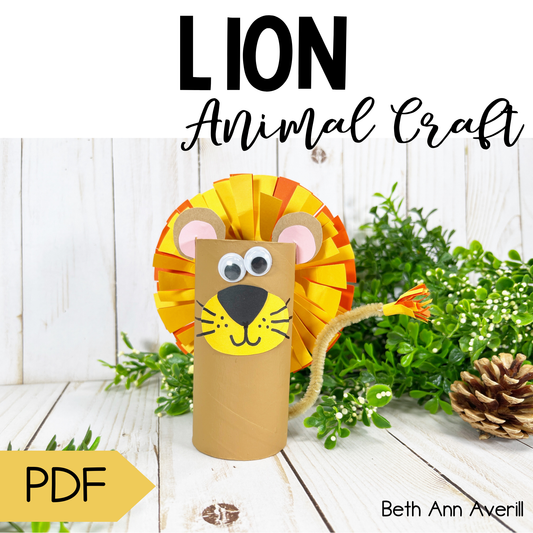 Lion Toilet Paper Roll Craft