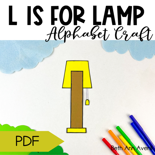 Letter l is for lamp craftivity letter of the week Alphabet Craft