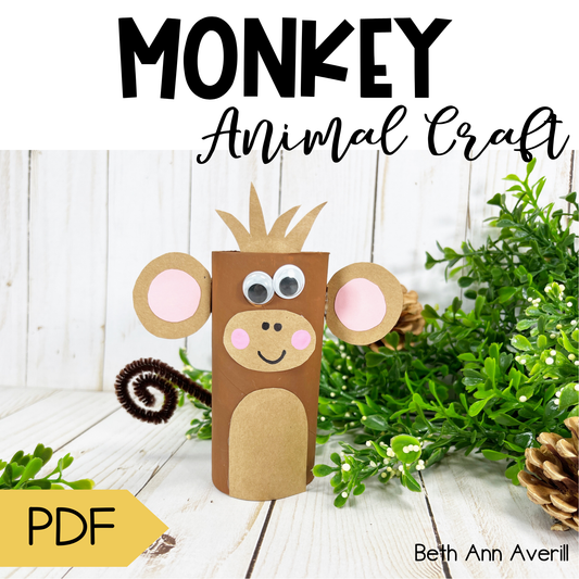 Monkey Toilet Paper Roll Craft