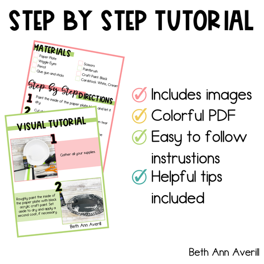 Mummy Paper Plate Craft - Halloween Craft