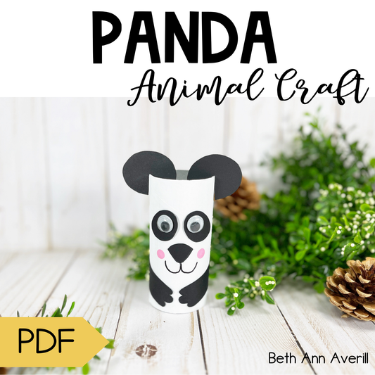 Panda Toilet Paper Roll Craft