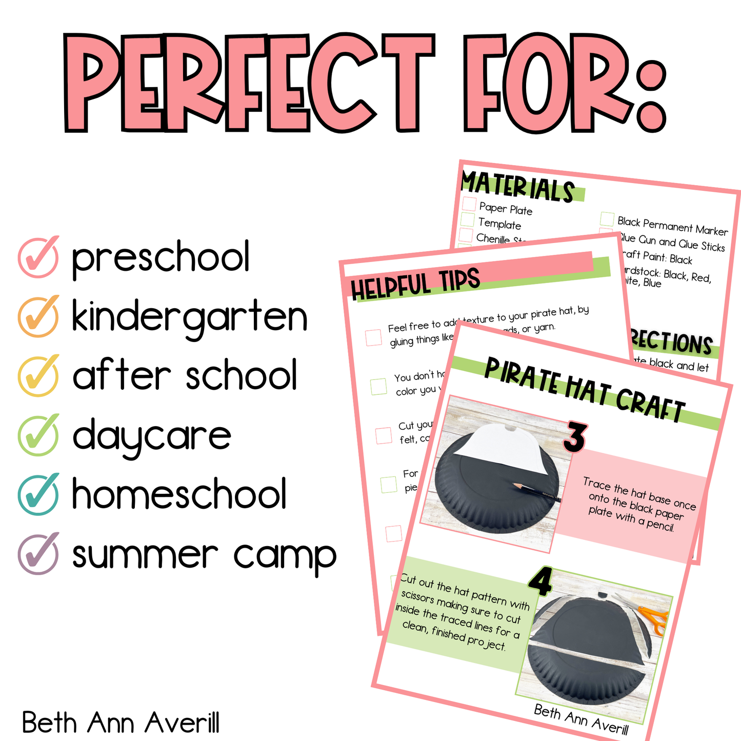 Pirate Hat Paper Plate Craft