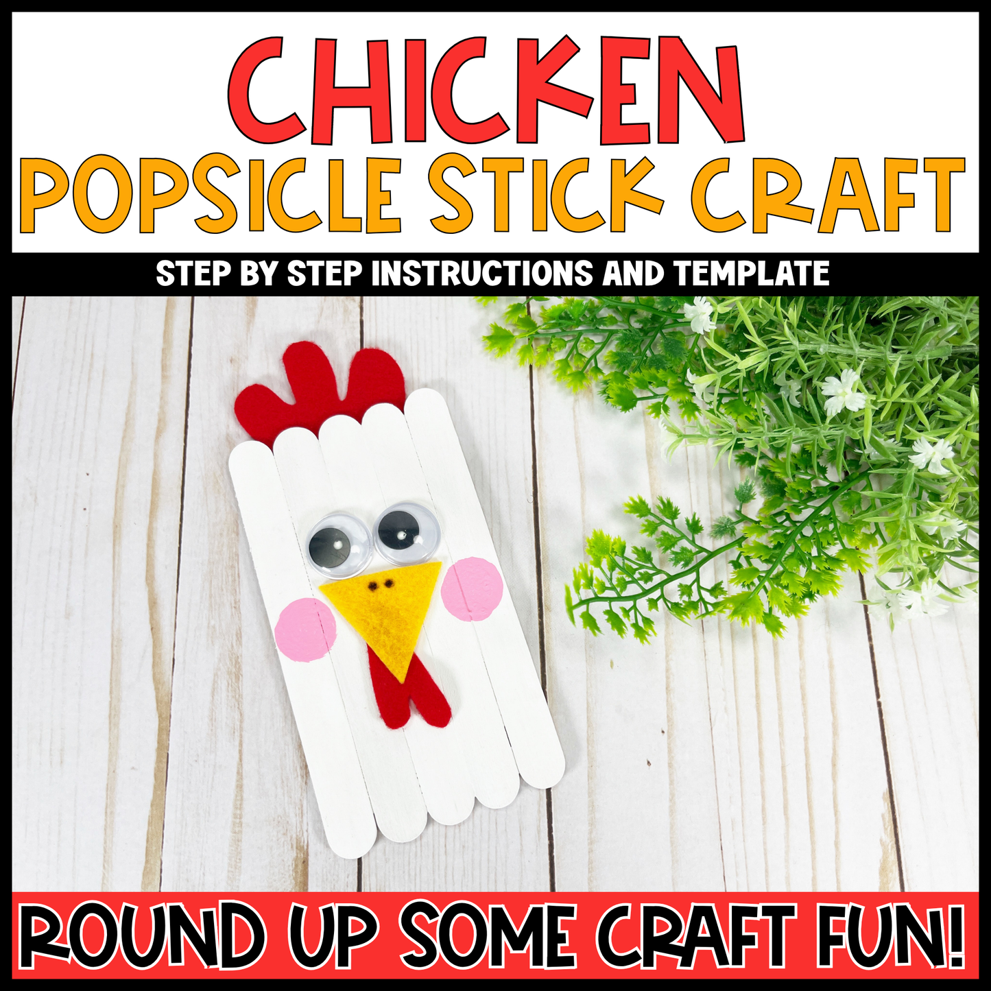 Farm Animal Popsicle Craft Bundle