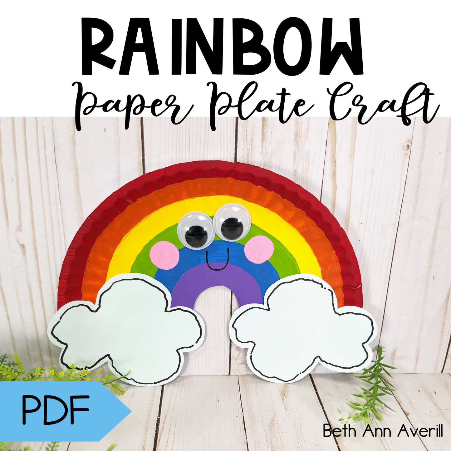 Rainbow Paper Plate Craft