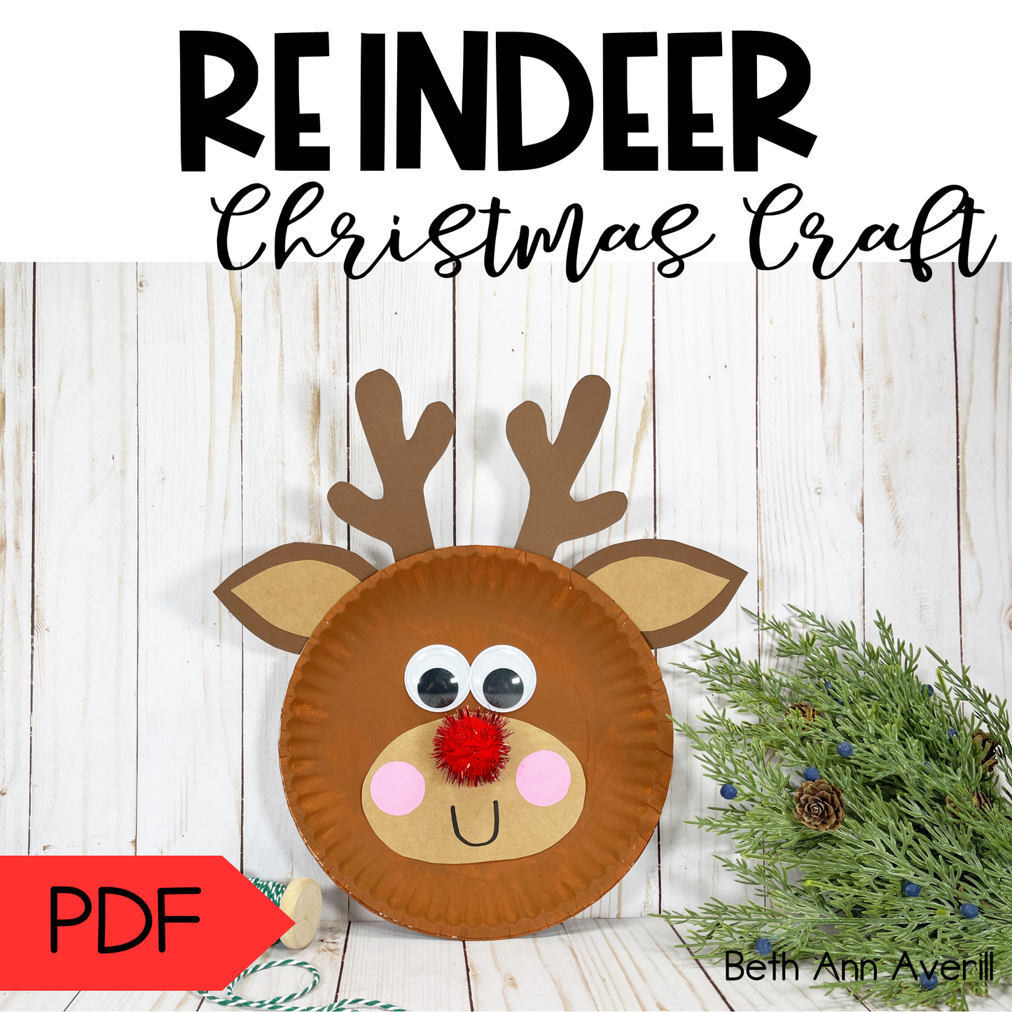 Paper Plate Reindeer