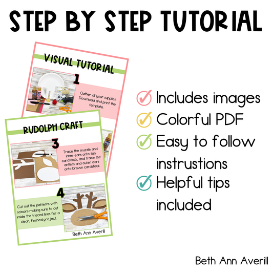 Paper Plate Reindeer