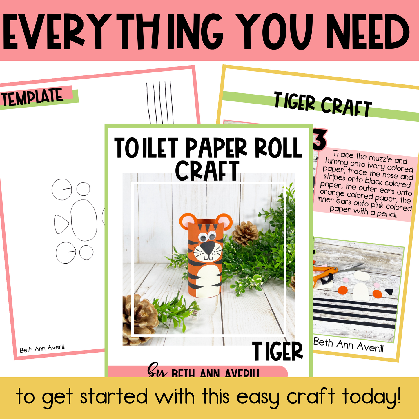 Tiger Toilet Paper Roll Craft