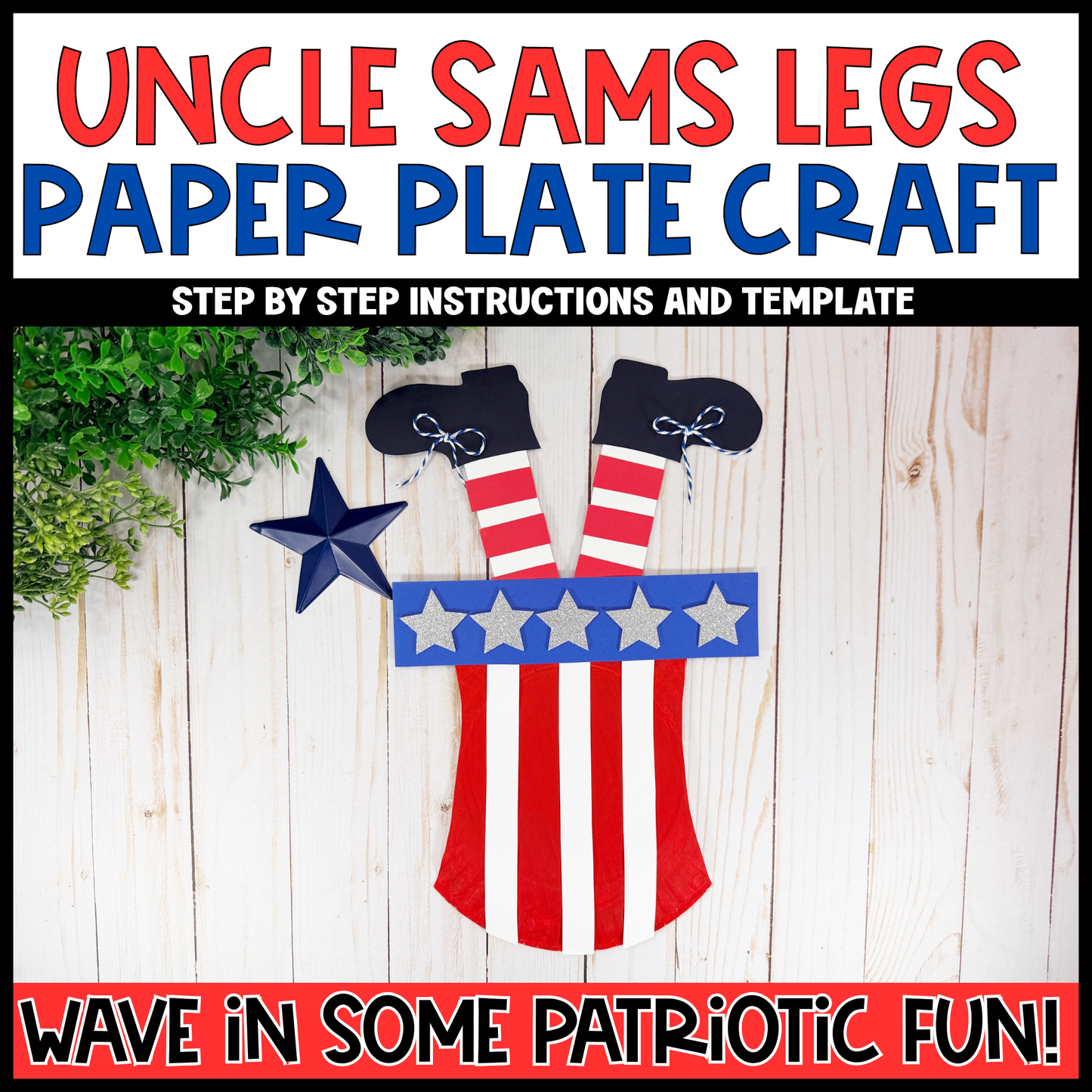 Patriotic Paper Plate Craft Bundle | Memorial Day Craft