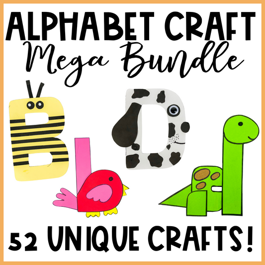 52 Letter of the Week Craft Mega Bundle Alphabet Activities Preschool