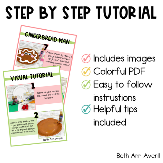 Paper Plate Gingerbread