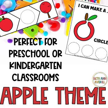 Fall Morning Work Activities for Apple Theme Preschool Tubs Fine Motor Skills