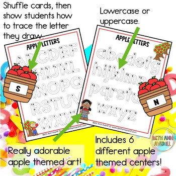 Fall Morning Work Activities for Apple Theme Preschool Tubs Fine Motor Skills