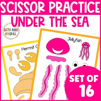 Under the Sea Craft Ocean Kindergarten Activity for Centers Cut and Paste Craft