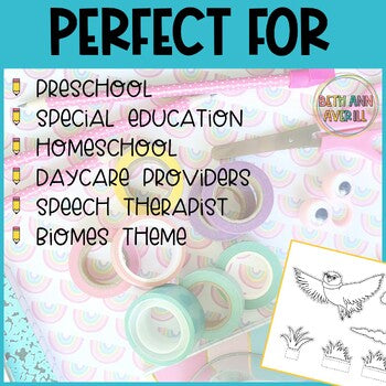 Mountain Habitat Diorama Printable Craft Biomes Activity Diorama Project