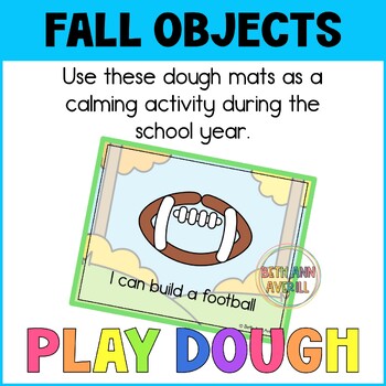 Fall Play Dough Mats Fine Motor Activities for September
