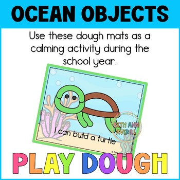 Ocean Animals Activities Play Dough Mats Fine Motor for Shark Week