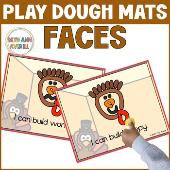 Thanksgiving Emotion Play Dough Mats for November SEL Centers Calm Down Corners