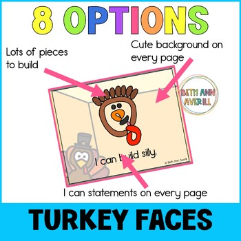 Thanksgiving Emotion Play Dough Mats for November SEL Centers Calm Down Corners