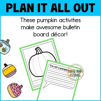 Disguise a Pumpkin Craft Activity for Halloween Bulletin Board Decor Writing