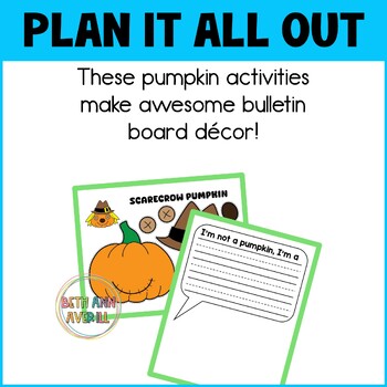 Disguise a Pumpkin Cut and Paste Craft Activity for Fall Bulletin Board Decor