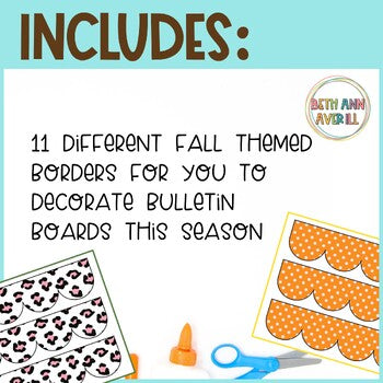 Chic Pumpkins Thanksgiving Bulletin Board Borders Classroom Decor