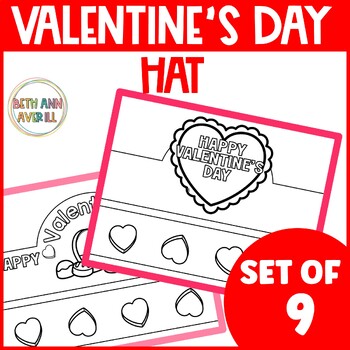 Valentine's Day Hat Activity Valentine Crown Headband Craft for Kindergarten