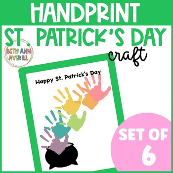 St. Patrick's Day Handprint Craft for March Activities for Preschool