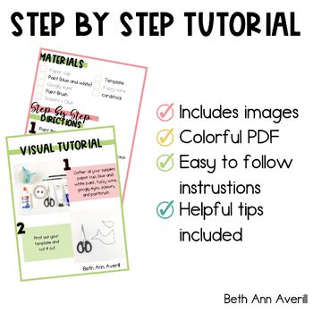 Whale craft for ocean life activity ocean habitat craftivity