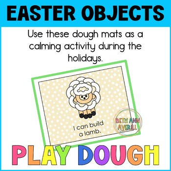 Easter Play Dough Mats Activities for Preschool Spring Fine Motor Skills