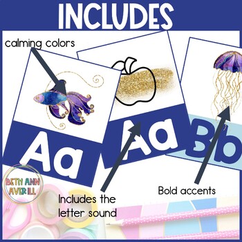 Alphabet Ocean Theme Classroom Decor Under the Sea Classroom Theme