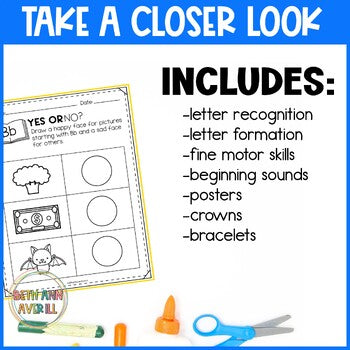 Letter B Worksheets with Letter Tracing Alphabet Letter of the Week Activities