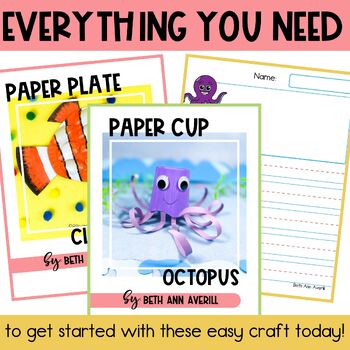 Summer Craft Kindergarten Ocean Animal Craft Activity Summer Camp Bulletin Board