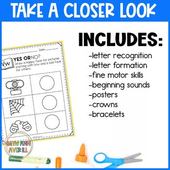 Letter Ww Worksheets with Letter Tracing Alphabet Letter of the Week Activities